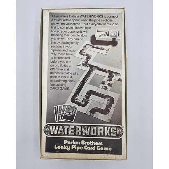 Vintage 1972 Parker Bothers Waterworks Leaking Pipe Card Game, No. 770, Complete - Picture 6 of 7